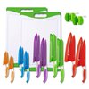 Snow Joe EatNeat Knife Set W Sharpener  Cutting Board BDL-A0028